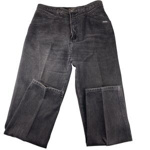 VTG  Rocky Mountain Jeans Womens 19/20 Black Denim Pants‎ Western 35 x 32.5 Long